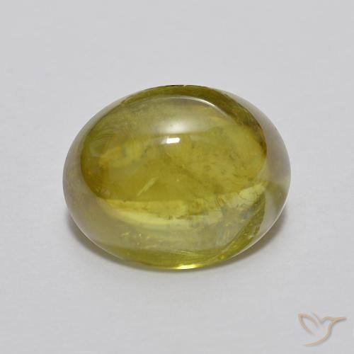 2.33ct Натуральный Средний зеленый Сфен, Овал, Прозрачный