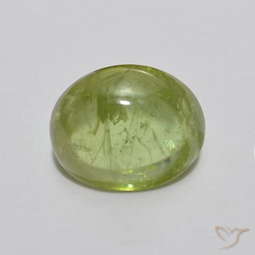 1.93ct Натуральный Средний зеленый Сфен, Овал, Прозрачный