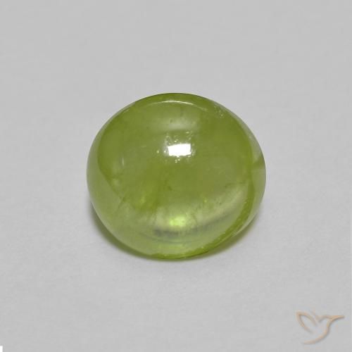 1.52ct Натуральный Оливковый Зеленый Сфен, Овал, Прозрачный