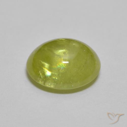 2.10 карата, натуральный Medium Light Green Сфен, Овал, Прозрачный
