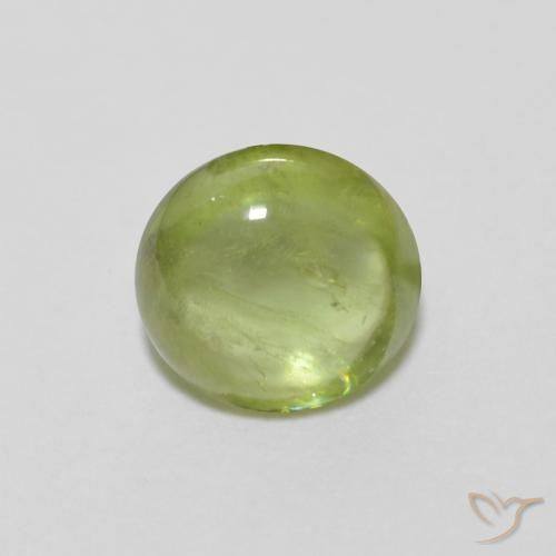 0.95ct Натуральный Средний зеленый Сфен, Овал, Прозрачный