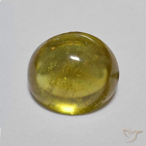 1.88ct Натуральный Земляное золото Сфен, Овал, Прозрачный