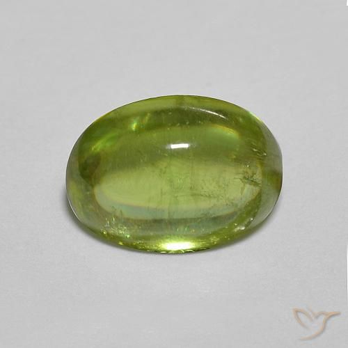 1.31ct Натуральный Medium Dark-Green Сфен, Овал, Прозрачный