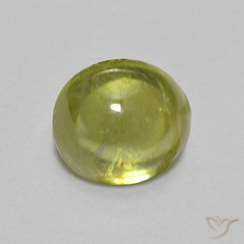0.83ct Натуральный Светло-зеленый Сфен, Овал, Прозрачный