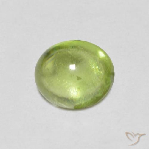 0.84ct Натуральный Светло-зеленый Сфен, Овал, Прозрачный
