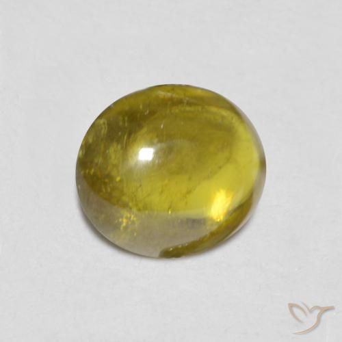 1.03 карата, натуральный Medium Golden Brown Сфен, Овал, Прозрачный