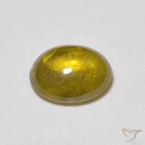 1.03 карата, натуральный Medium Golden Brown Сфен, Овал, Прозрачный