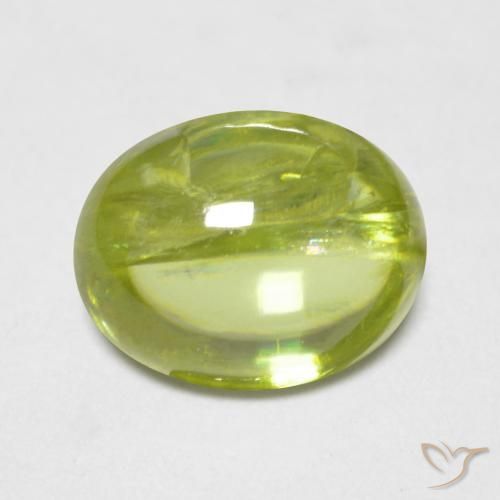 1.34ct Натуральный Светло-желтый Сфен, Овал, Прозрачный