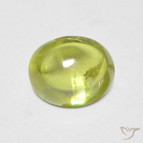 1.09ct Натуральный Средний желтый Сфен, Овал, Прозрачный
