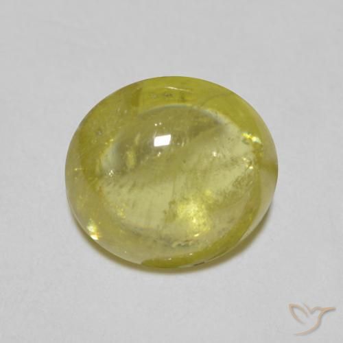 1.25ct Натуральный Золотисто-зеленый коричневый Сфен, Овал, Прозрачный