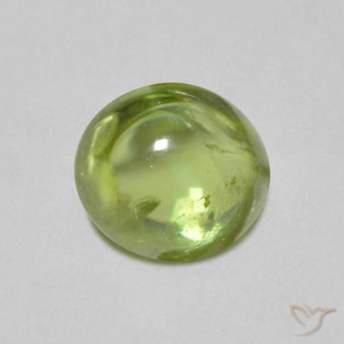 1.15ct Натуральный Ярко-зеленый Сфен, Овал, Прозрачный
