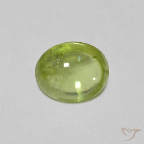 1.16ct Натуральный Средний зеленый Сфен, Овал, Прозрачный