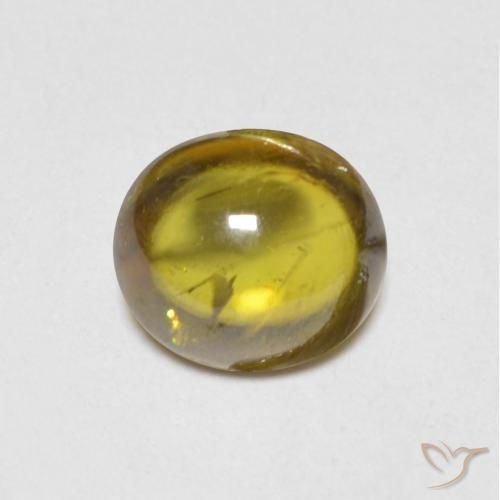 1.22ct Натуральный Земляное золото Сфен, Овал, Прозрачный