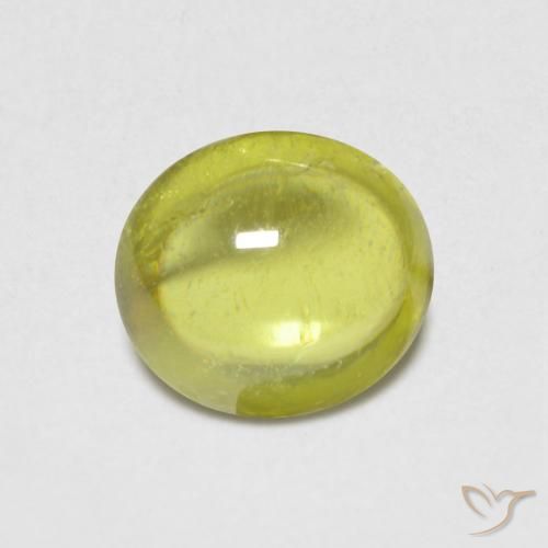 0.82ct Натуральный Лимонно-желтый Сфен, Овал, Прозрачный
