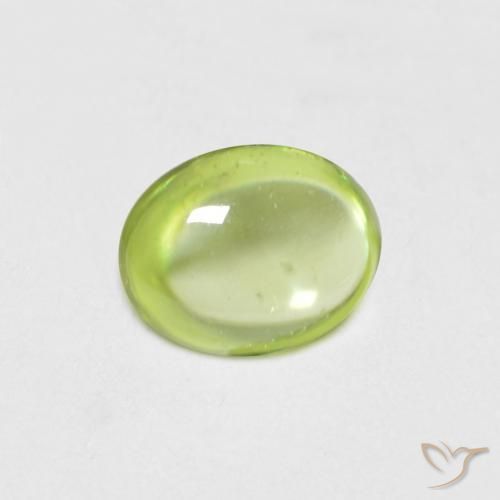 0.57ct Натуральный Живой желтовато-зеленый Сфен, Овал, Прозрачный