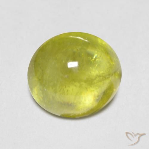 1.83ct Натуральный Светло-зеленый Сфен, Овал, Прозрачный