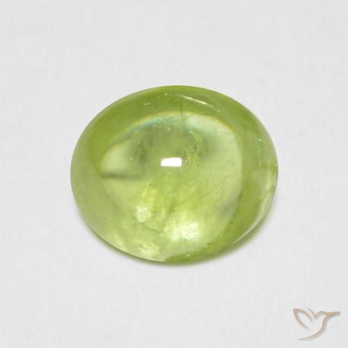 1.33ct Натуральный Желтовато-зеленый Сфен, Овал, Прозрачный