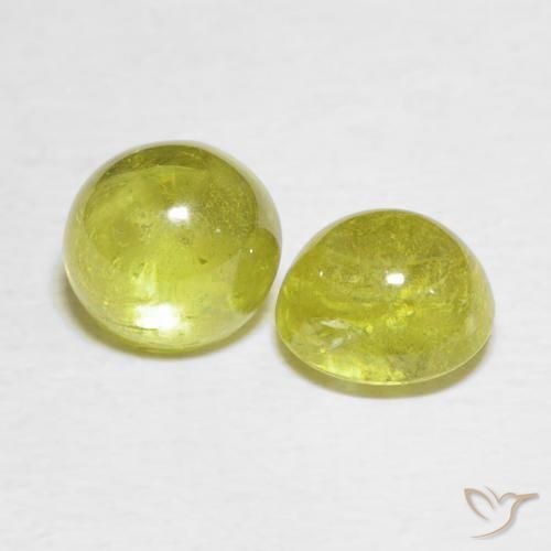 3.07 карата, натуральный Pineapple yellow Сфен, Овал, Прозрачный