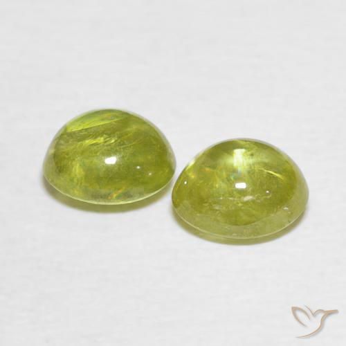 1.98 карата, натуральный Pineapple yellow Сфен, Овал, Прозрачный