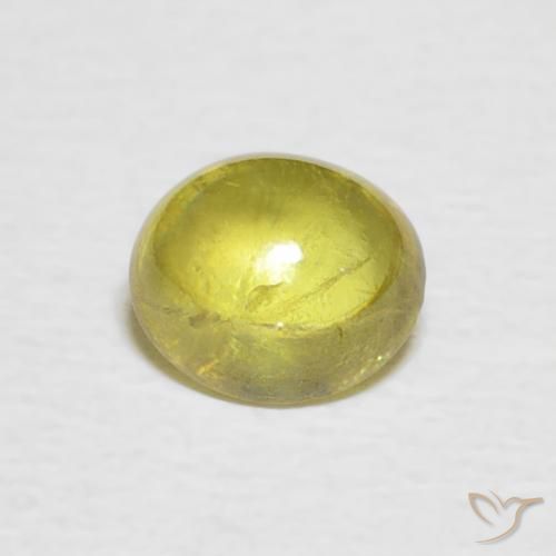 0.81ct Натуральный Средний желтый Сфен, Овал, Прозрачный