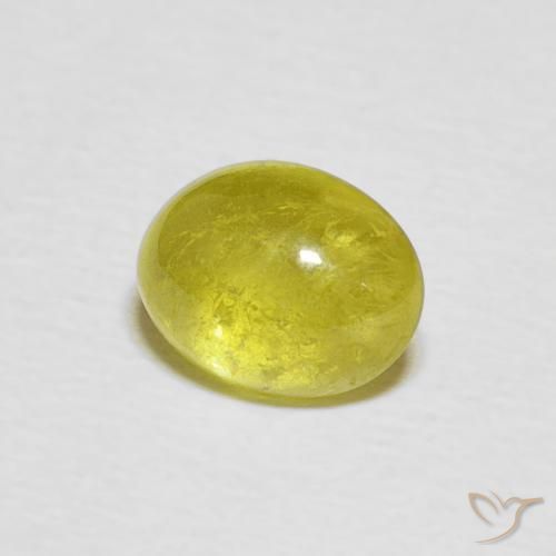 1.76 карата, натуральный Pineapple yellow Сфен, Овал, Прозрачный