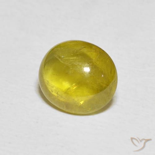 3.21 карата, натуральный Pineapple yellow Сфен, Овал, Прозрачный