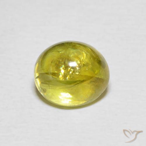 2.25ct Натуральный Pineapple yellow Сфен, Овал, Прозрачный