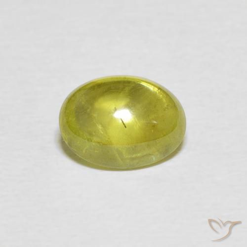1.79ct Натуральный Средний желтый Сфен, Овал, Прозрачный