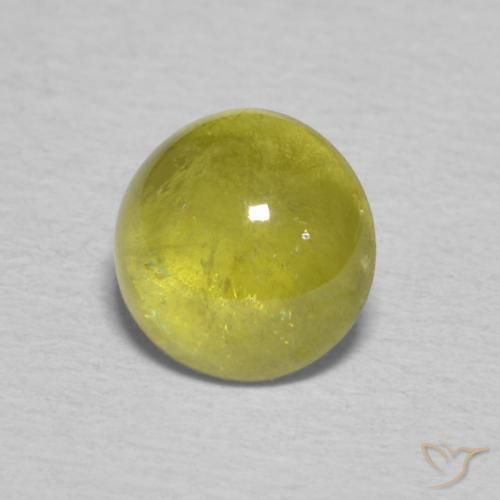 1.41 карата, натуральный Pineapple yellow Сфен, Овал, Прозрачный