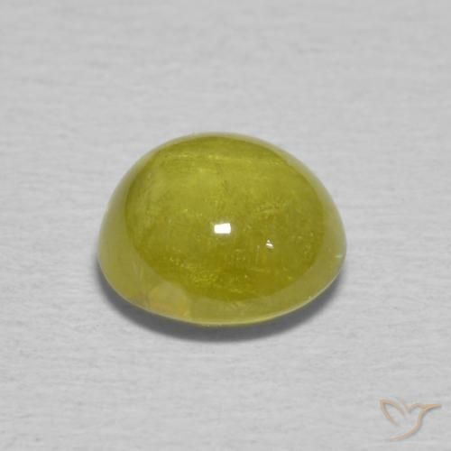 1.41 карата, натуральный Pineapple yellow Сфен, Овал, Прозрачный