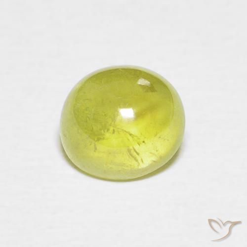 1.53ct Натуральный Желтовато-зеленый Сфен, Овал, Прозрачный