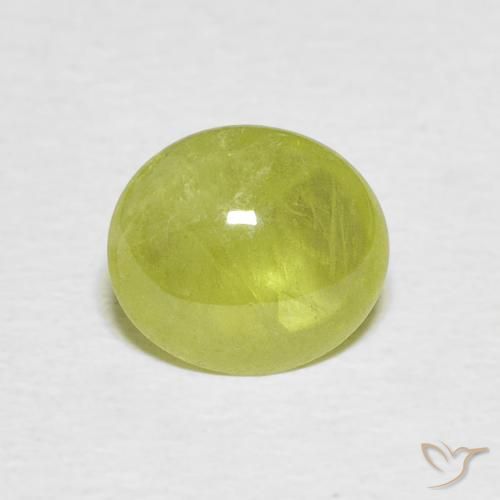 1.93ct Натуральный Теплый землисто-зеленый Сфен, Овал, Прозрачный