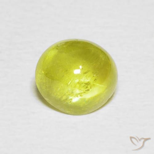 1.73ct Натуральный Светло-лимонно-желтый Сфен, Овал, Прозрачный