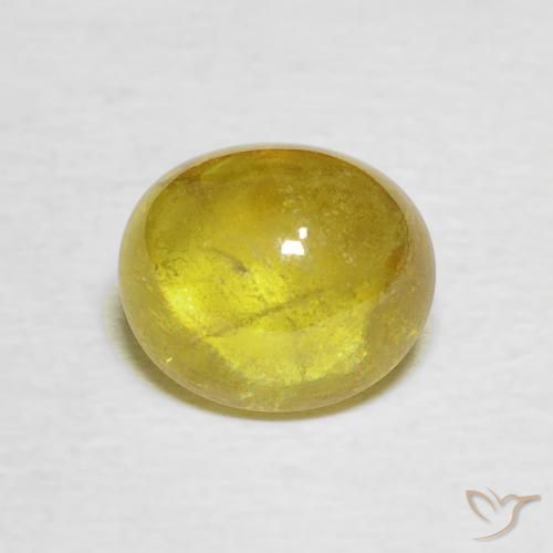 2.17ct Натуральный Коричневато-желтый Сфен, Овал, Прозрачный