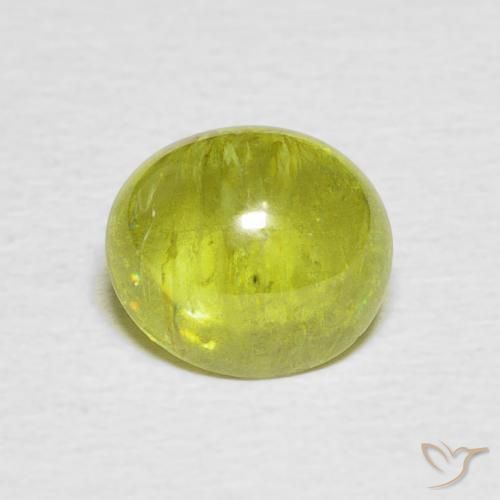 2.22ct Натуральный Светло-желтый Сфен, Овал, Прозрачный