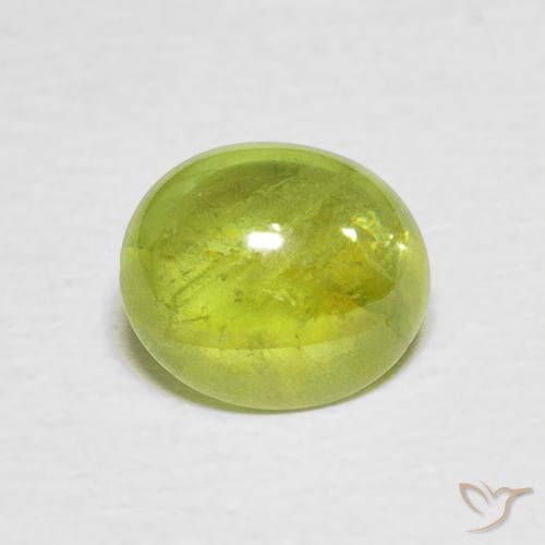1.90ct Натуральный Светло-желтый Сфен, Овал, Прозрачный