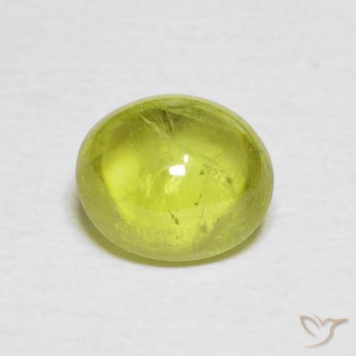 1.63ct Натуральный Светло-лимонно-желтый Сфен, Овал, Прозрачный