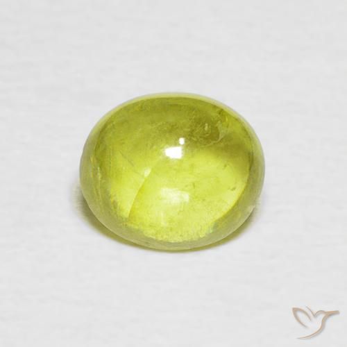 1.44ct Натуральный Светло-желтый Сфен, Овал, Прозрачный