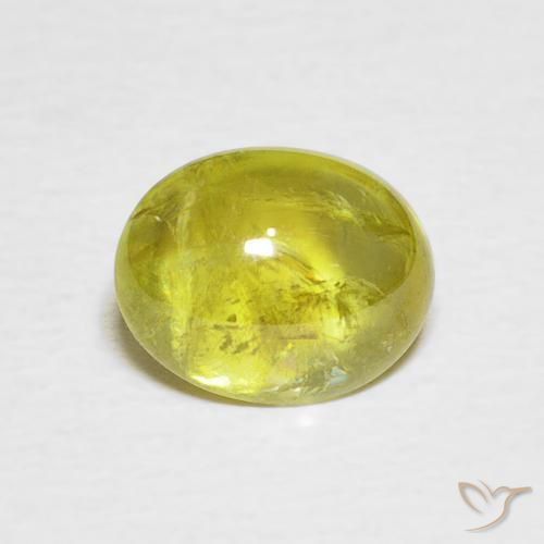 2.20ct Натуральный Теплый землисто-зеленый Сфен, Овал, Прозрачный