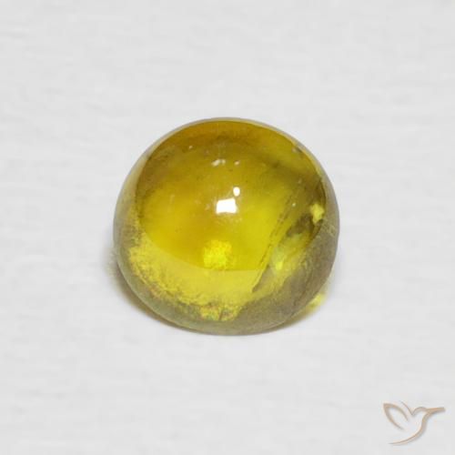 0.75ct Натуральный Средний желтый Сфен, Овал, Прозрачный