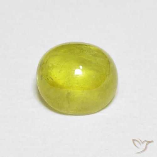 2.06ct Натуральный Зеленовато-желтый Сфен, Овал, Прозрачный