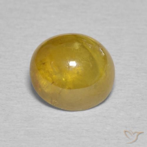 2.06ct Натуральный Коричневато-золотой Сфен, Овал, Прозрачный