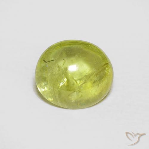 1.75ct Натуральный Средний зеленый Сфен, Овал, Прозрачный
