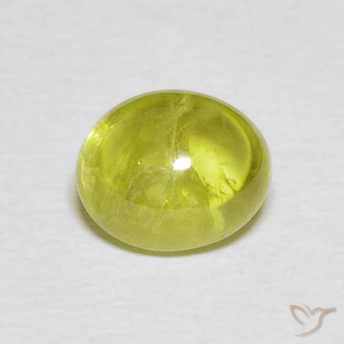 2.42ct Натуральный Средний зеленый Сфен, Овал, Прозрачный