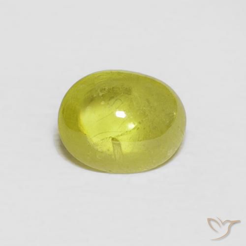1.19ct Натуральный Средний желтый Сфен, Овал, Прозрачный