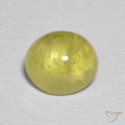 1.62ct Натуральный Золотисто-зеленый коричневый Сфен, Овал, Прозрачный