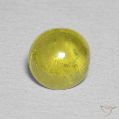 1.19ct Натуральный Средний желтый Сфен, Овал, Прозрачный