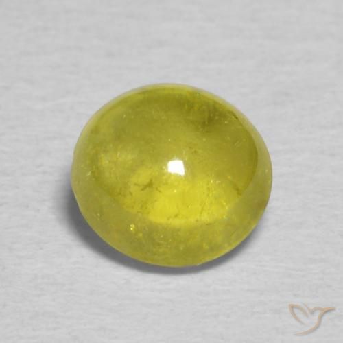 0.85ct Натуральный Теплый землисто-зеленый Сфен, Овал, Прозрачный