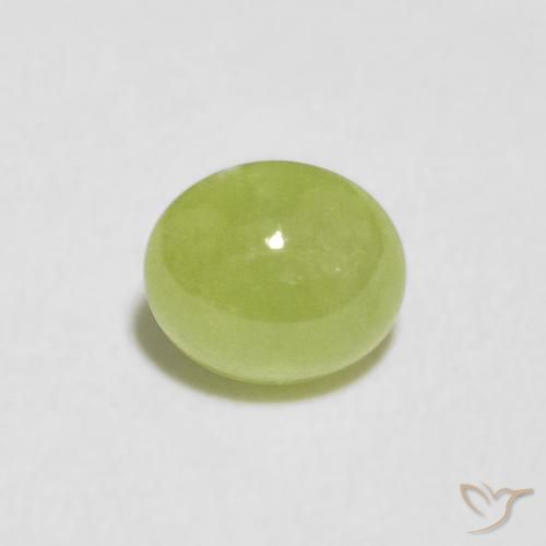 0.85ct Натуральный Ярко-зеленый Сфен, Овал, Прозрачный