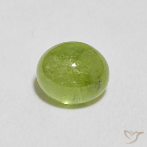 1.75ct Натуральный Средний зеленый Сфен, Овал, Прозрачный